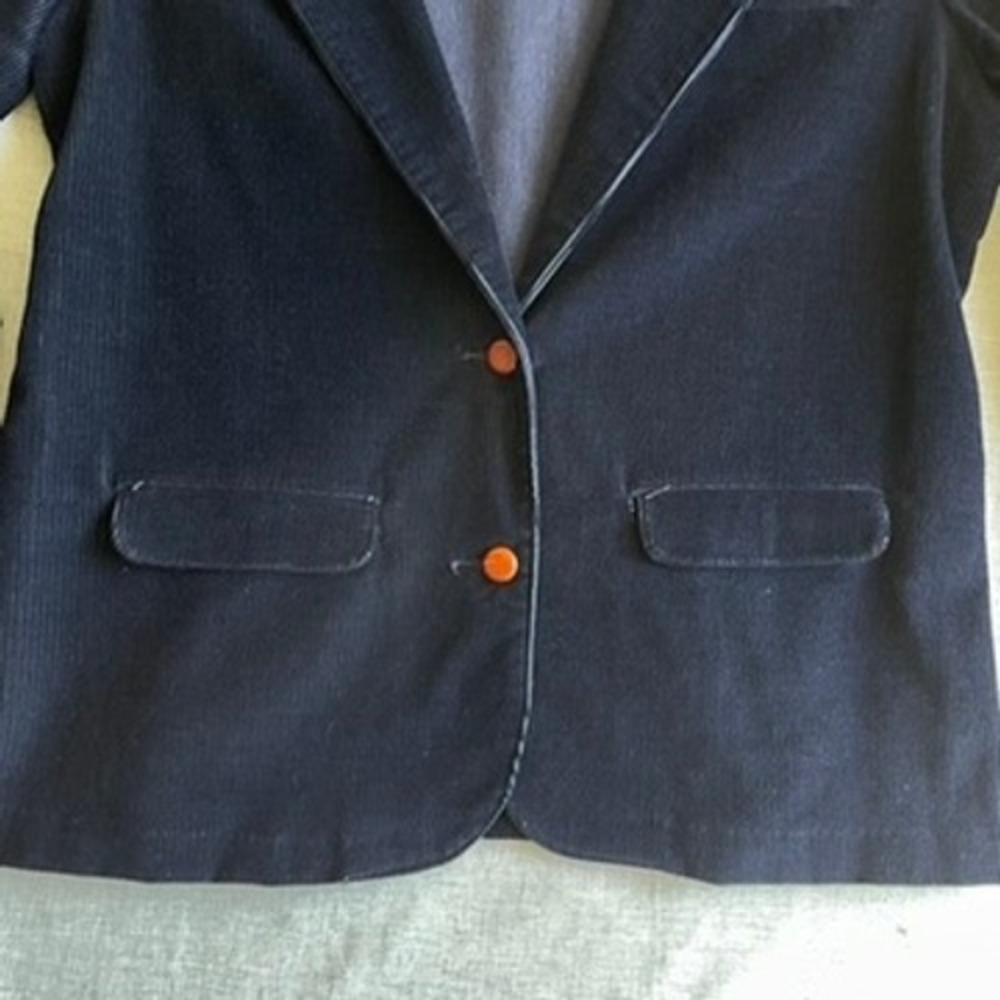 Vintage Wrangler Misses Blazer Size 18 Womens Corduroy Brown Buttons - Picture 3 of 12